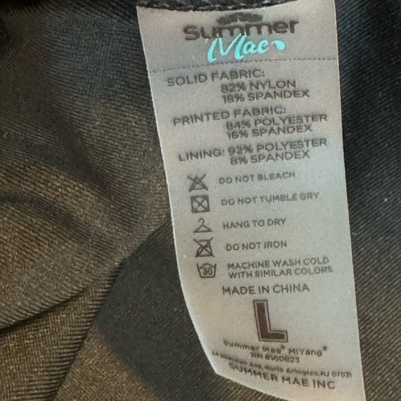 NWT Summer Mae Maternity One Piece Tie Front Bathing Swimsuit, Size Large - Picture 12 of 12